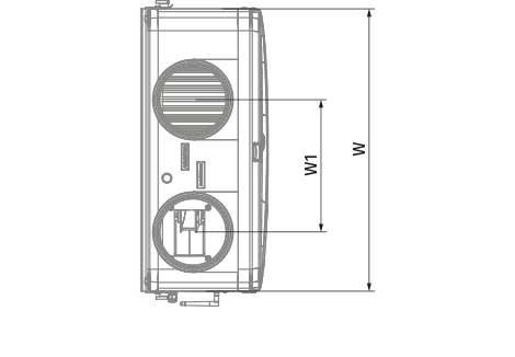 Blauberg Reneo D 180 L S21 - Dimensions