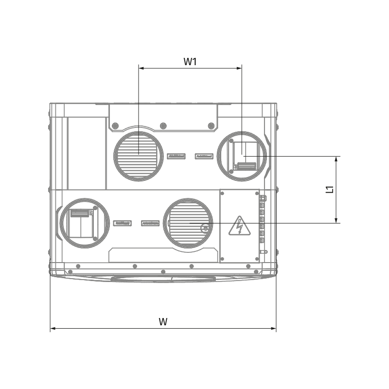 Blauberg Reneo S 401 L S21 - Dimensions
