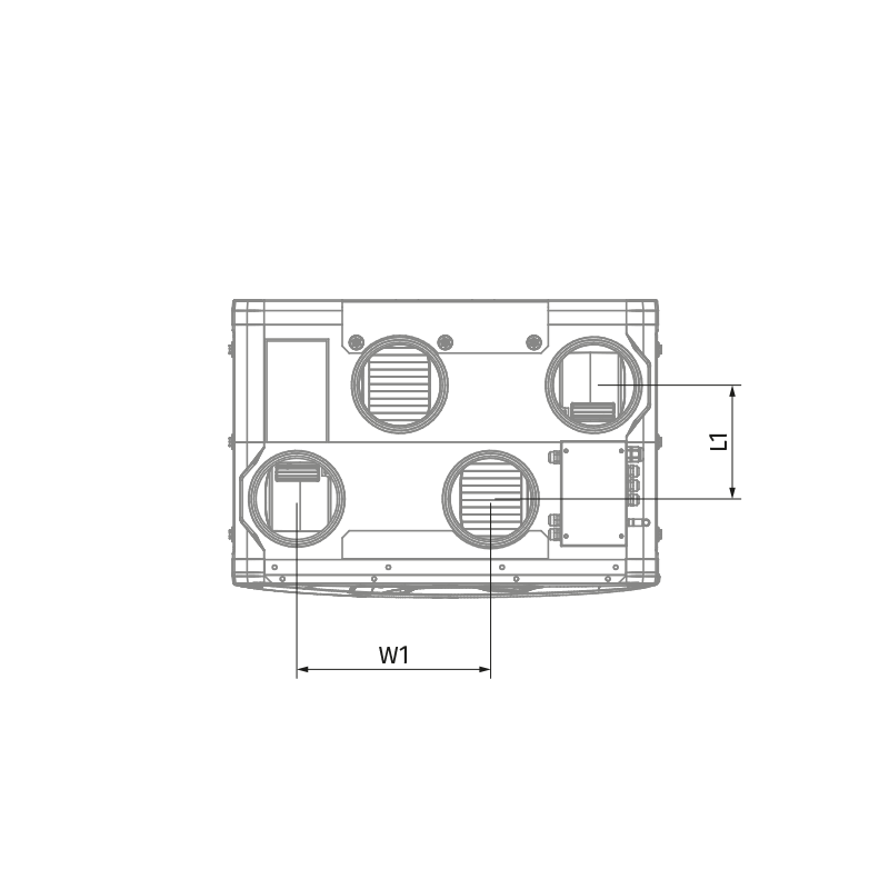 Blauberg Reneo S 270-E R S14 - Dimensions