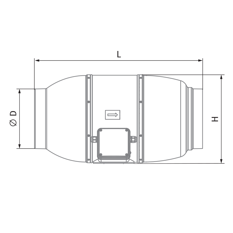 Blauberg Iso-Mix 200 US - Dimensions