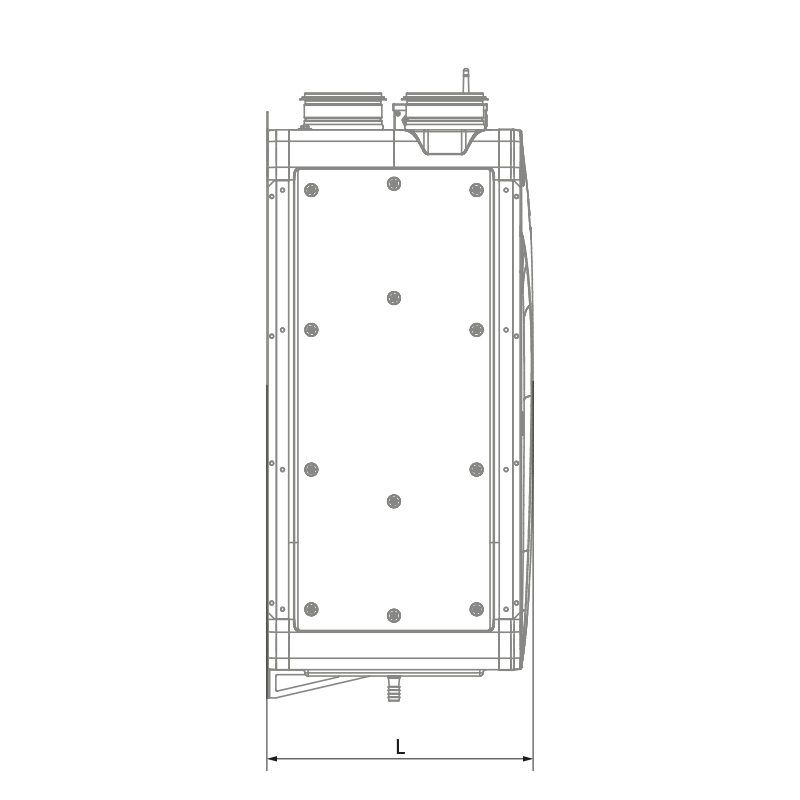 Blauberg Reneo S 270-E R S14 - Dimensions