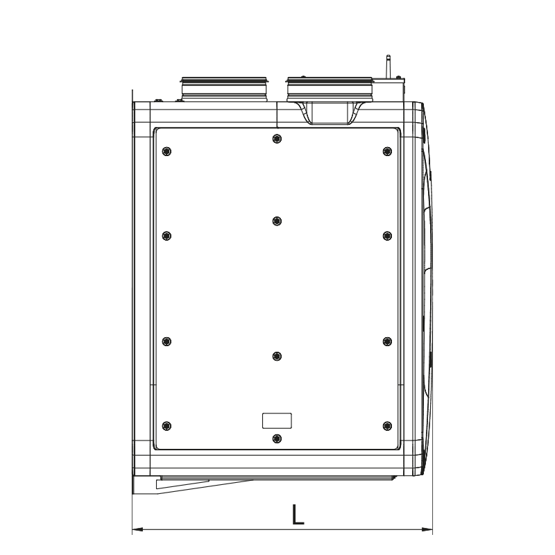 Blauberg Reneo S 550-E R S14 - Dimensions