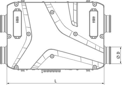 Blauberg Reneo D 180 L S21 - Dimensions