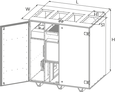 Blauberg BlauAIR RV 1200 - Dimensions