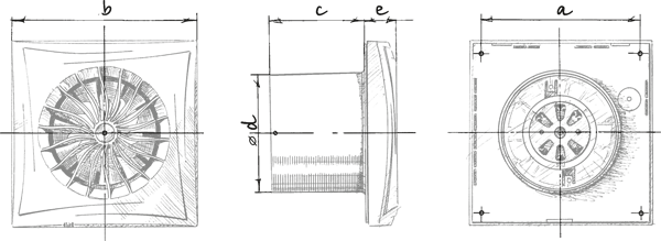 Blauberg Sileo 150 - Dimensions