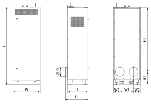 Blauberg CIVIC EC LBE2 500 S21 V.2 - Dimensions