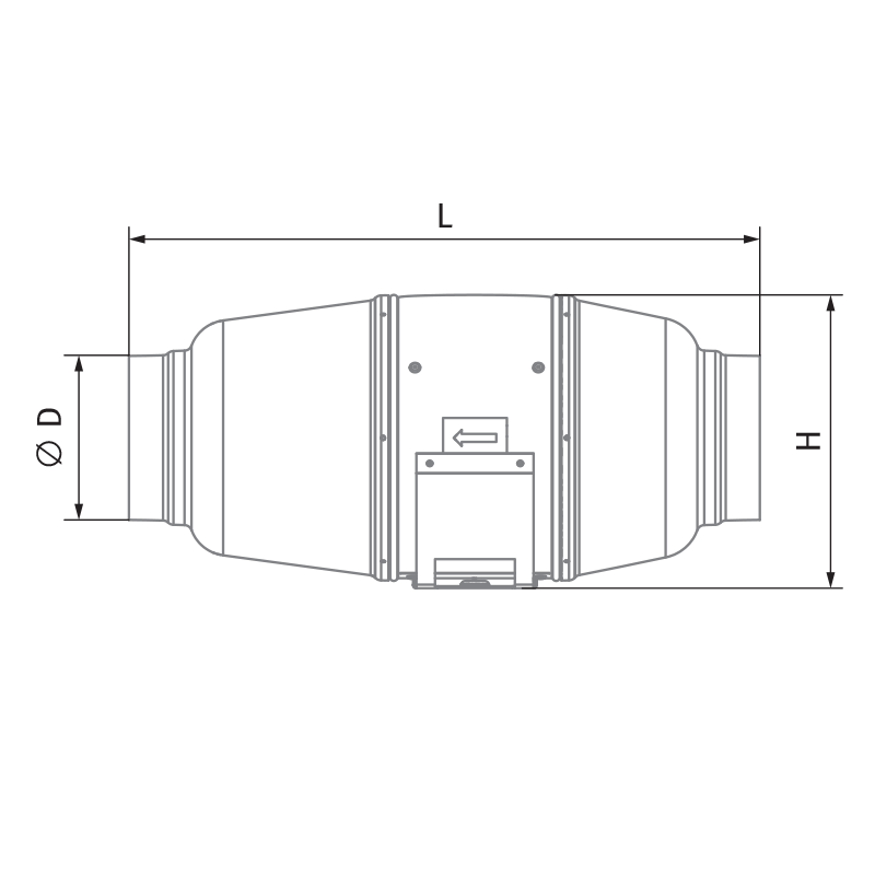 Blauberg Iso-Mix 150 GI1 - Dimensions