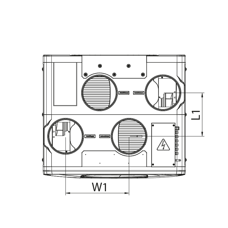 Blauberg Reneo S 550-E R S14 - Dimensions