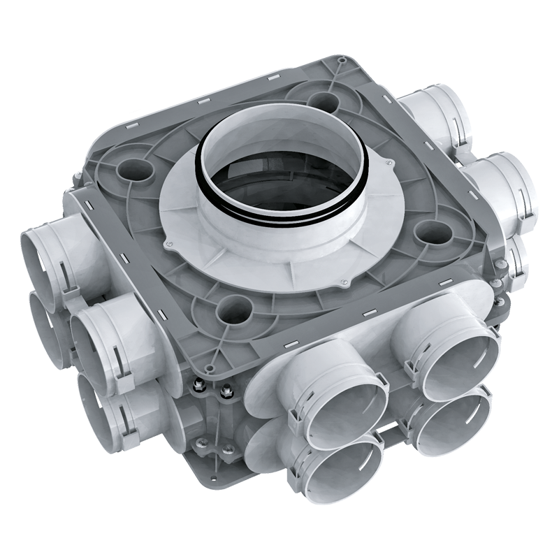 Series Blauberg BlauFast SR 75x12 51P - System 75 - Radial ductwork