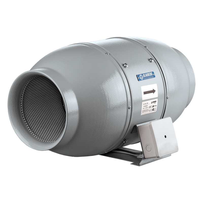 Blauberg Iso-Mix 200 US - Mixed-flow inline fans in sound-insulated casings